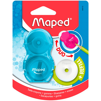 049111 MAPED                                                        | SACAPUNTAS-GOMA LOOPY TRANSLUCIDO 1 ORIFICIO  DISPLAY                                                                                                                                                                                                     