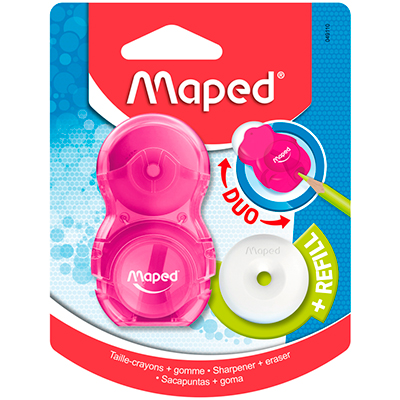 049111 MAPED                                                        | SACAPUNTAS-GOMA LOOPY TRANSLUCIDO 1 ORIFICIO  DISPLAY                                                                                                                                                                                                     