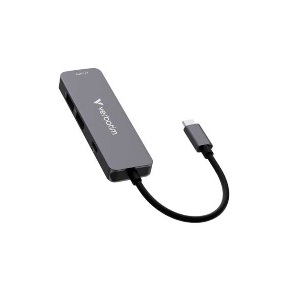 32155 VERBATIM                                                     | CONCENTRADOR MULTIPUERTO USB-C ESSENTIALS — 4 PUERTOS                                                                                                                                                                                                     