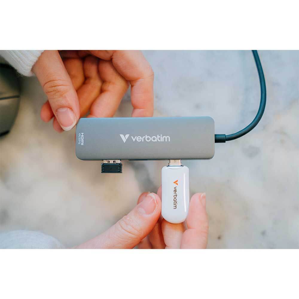 32155 VERBATIM                                                     | CONCENTRADOR MULTIPUERTO USB-C ESSENTIALS — 4 PUERTOS                                                                                                                                                                                                     