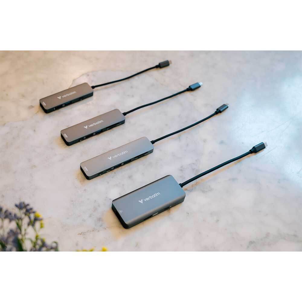32157 VERBATIM                                                     | CONCENTRADOR MULTIPUERTO USB-C ESSENTIALS — 6 PUERTOS                                                                                                                                                                                                     