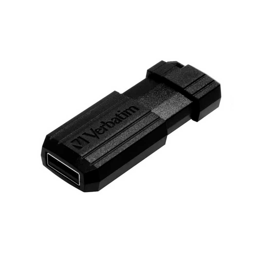 49071 VERBATIM                                                     | PEN DRIVE VERBATIM 128GB PINSTRIPE USB 2.0 NEGRO                                                                                                                                                                                                          