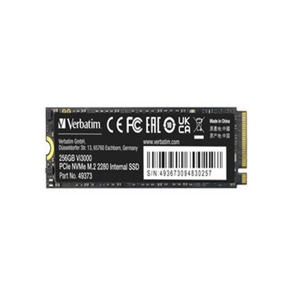 49373 VERBATIM                                                     | SSD INTERNO VERBATIM VI3000 256GB M.2 2280 NVME PC                                                                                                                                                                                                        