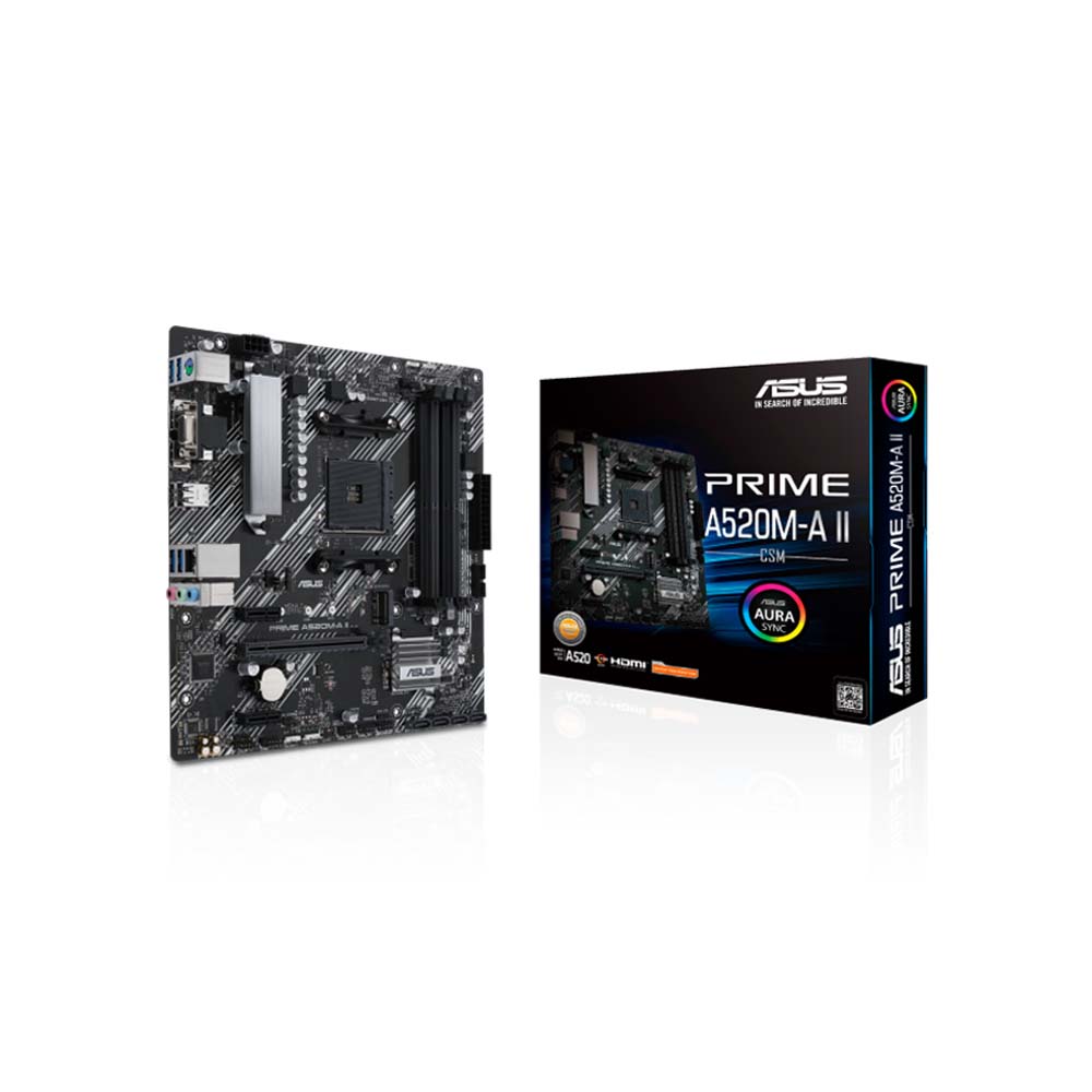 90MB17H0-M0EAYC ASUS                                                         | MOTHERBOARD ASUS PRIME A520M-A II                                                                                                                                                                                                                         