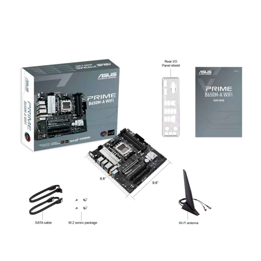 90MB1EG0-M0EAY0 ASUS                                                         | MOTHERBOARD ASUS PRIME B650M-A WIFI                                                                                                                                                                                                                       