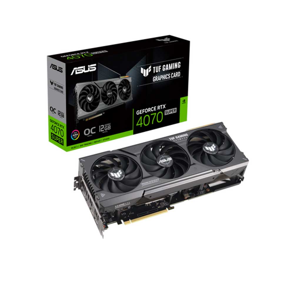 90YV0K80-M0AA00 ASUS                                                         | PLACA DE VIDEO ASUS TUF-RTX4070S-O12G-GAMING                                                                                                                                                                                                              