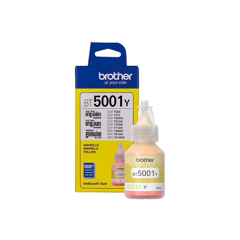 BT5001Y BROTHER                                                      | BOTELLA DE TINTA BROTHER BT5001Y AMARILLO                                                                                                                                                                                                                 