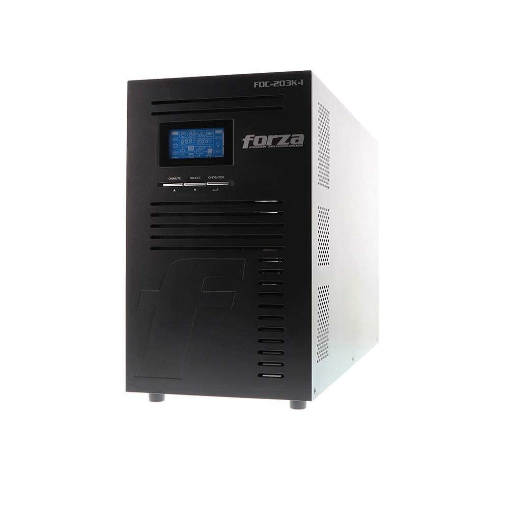 FDC-203K-I FORZA                                                        | UPS ONLINE FORZA FDC-203K-I 3000VA/3000W 9 SALIDAS IEC LCD TORRE-220V                                                                                                                                                                                     