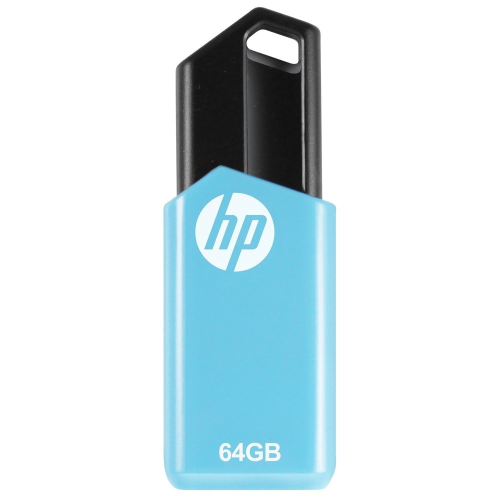 HPFD150W-64P HP                                                           | PEN DRIVE HP V150W 64GB USB 2.0 RETRACTIL CELESTE Y NEGRO                                                                                                                                                                                                 