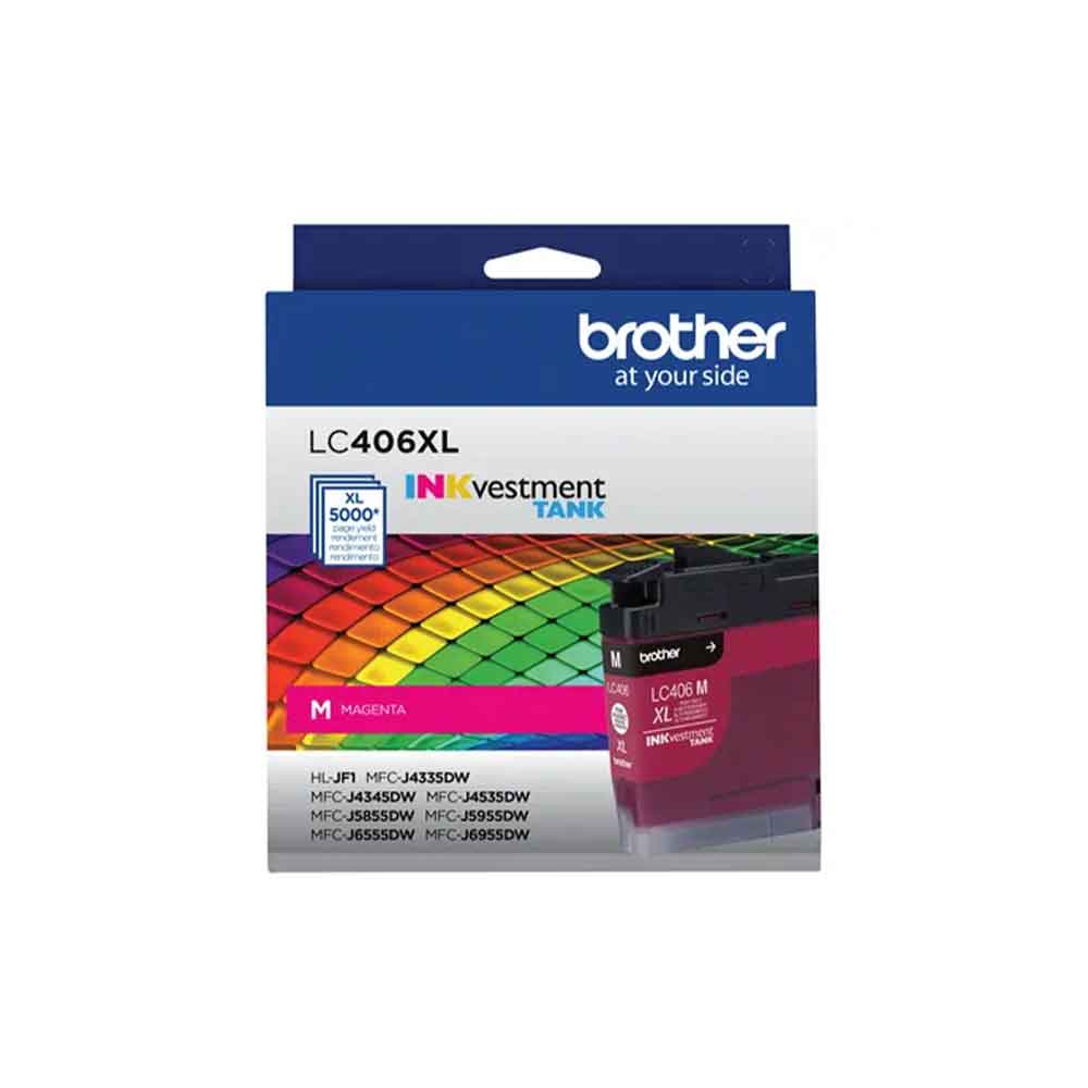 LC406XLMS BROTHER                                                      | CARTUCHO BROTHER LC406XLM MAGENTA P/ MFCJ6955DW                                                                                                                                                                                                           