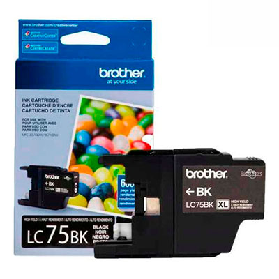 LC75BK BROTHER                                                      | CARTUCHO BROTHER LC75 NEGRO                                                                                                                                                                                                                               