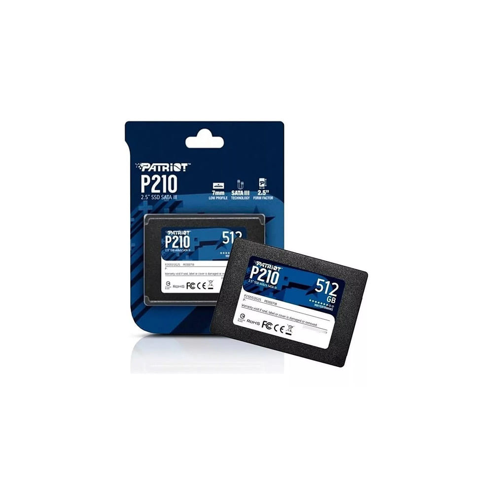 P210S512G25 PATRIOT                                                      | PATRIOT P210 512GB SATA3 2.5 SSD                                                                                                                                                                                                                          