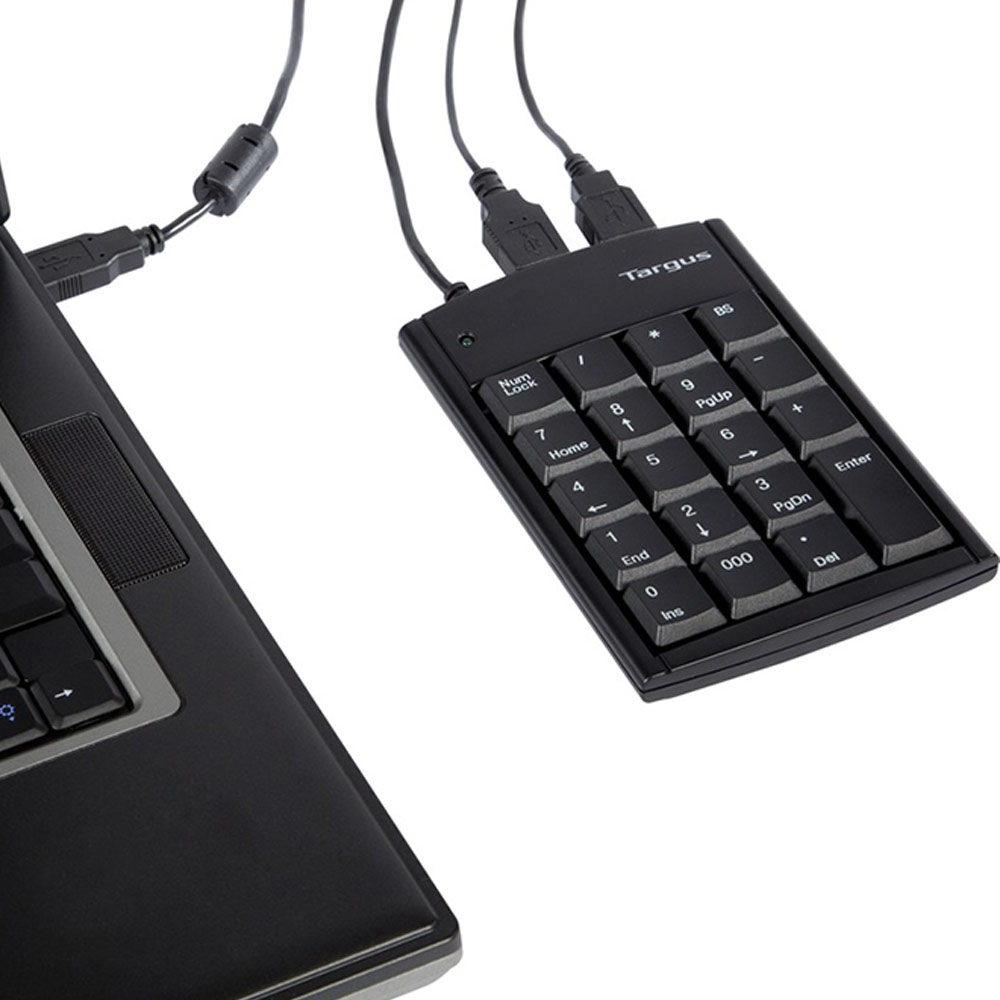 PAUK10U TARGUS                                                       | TECLADO NUMERICO TARGUS CON HUB USB                                                                                                                                                                                                                       