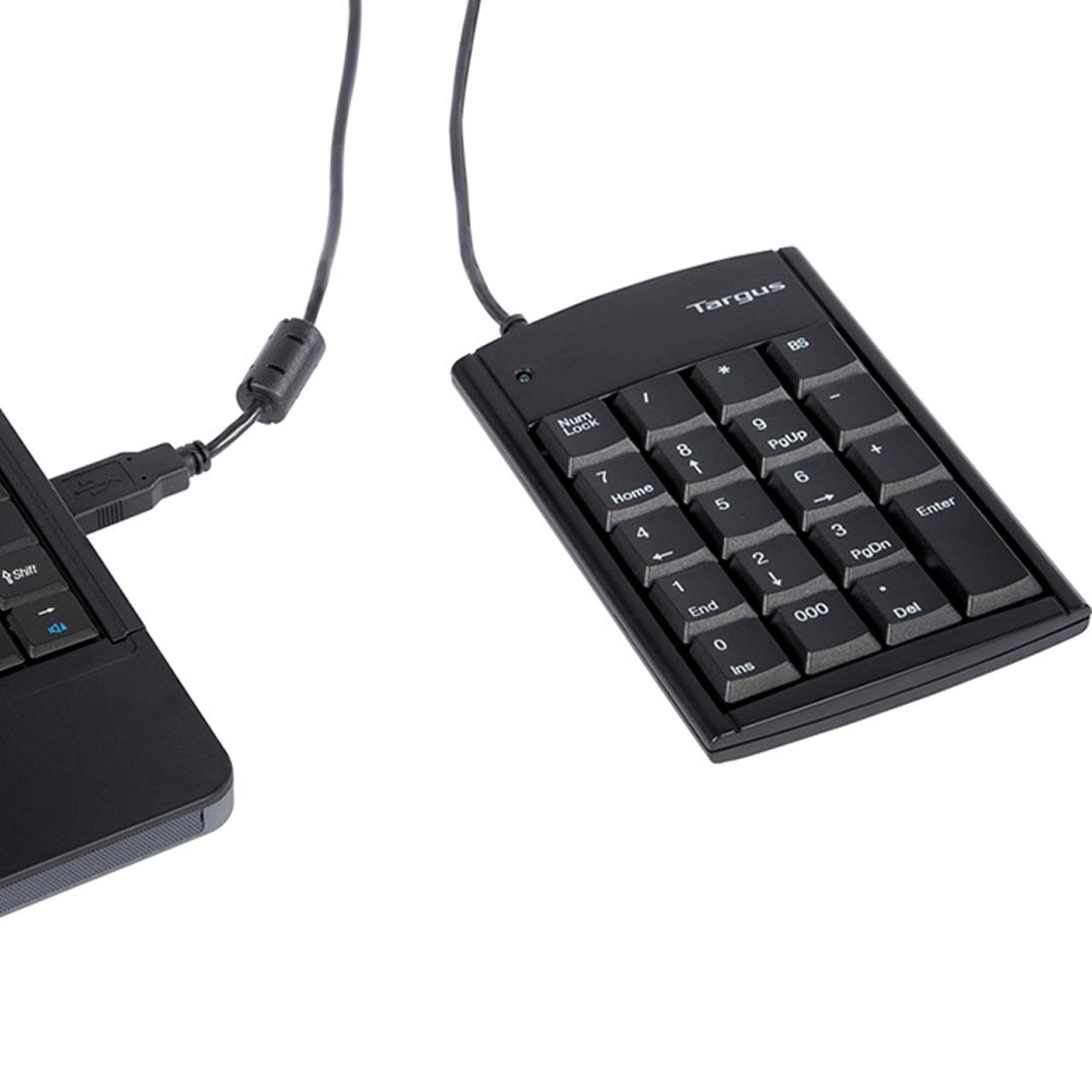 PAUK10U TARGUS                                                       | TECLADO NUMERICO TARGUS CON HUB USB                                                                                                                                                                                                                       