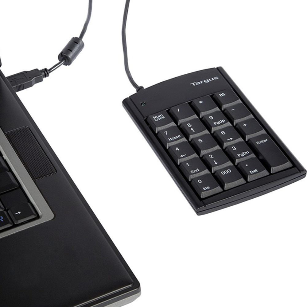 PAUK10U TARGUS                                                       | TECLADO NUMERICO TARGUS CON HUB USB                                                                                                                                                                                                                       