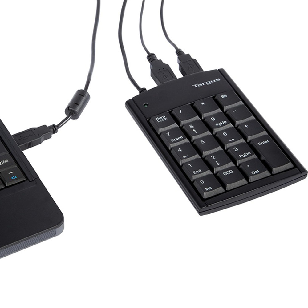 PAUK10U TARGUS                                                       | TECLADO NUMERICO TARGUS CON HUB USB                                                                                                                                                                                                                       