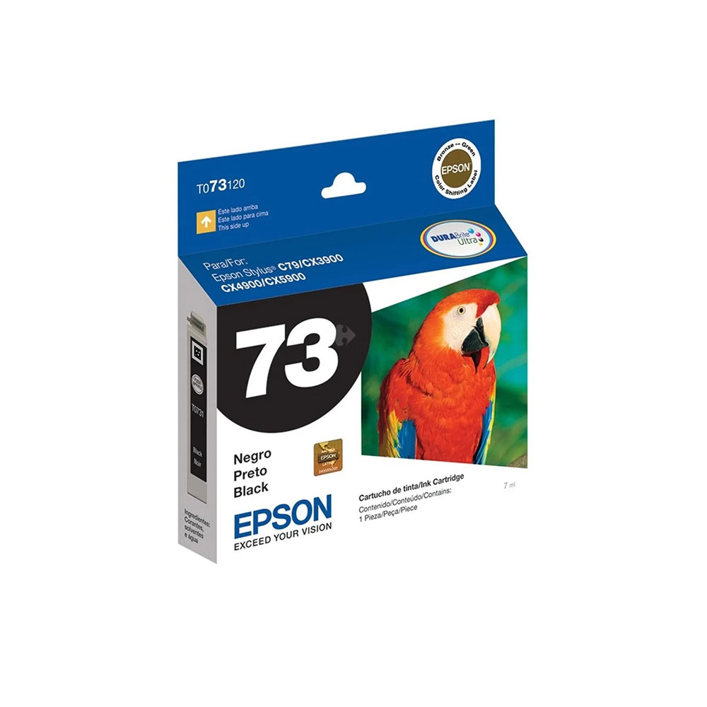 T073120-AL EPSON                                                        | CARTUCHO EPSON 73 NEGRO (T073120-AL)                                                                                                                                                                                                                      