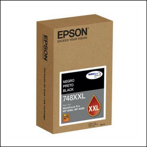 T748XXL120-AL EPSON                                                        | CARTUCHO EPSON T748 NEGRO P/ WF-6090 / 6590                                                                                                                                                                                                               