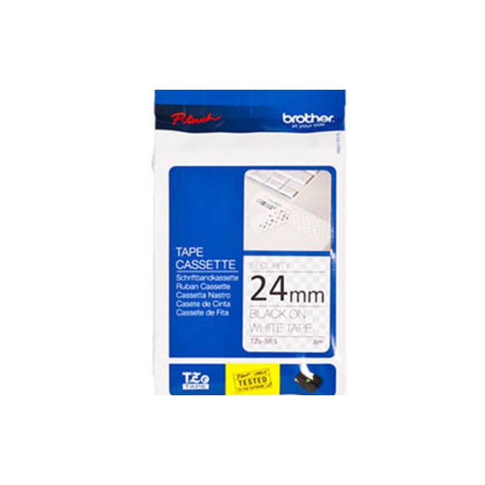 TZESE5 BROTHER                                                      | CINTA BROTHER ROTULADORAS SEGURIDAD 24MM P/ PTP700 PTP750W PTP900W PTP950NW PTE550WVP                                                                                                                                                                     